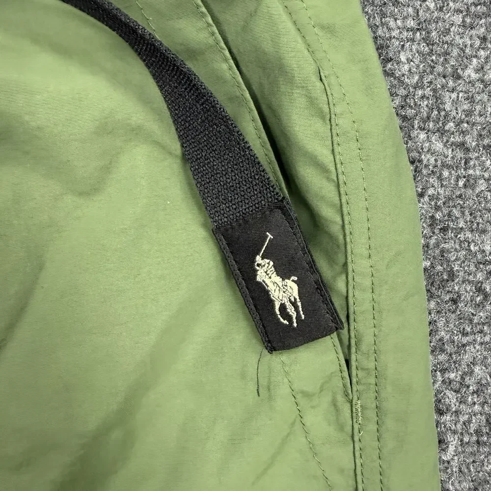 Polo Ralph Lauren Men’s Medium Green Belted Hiking Utility Trail Shorts Nylon